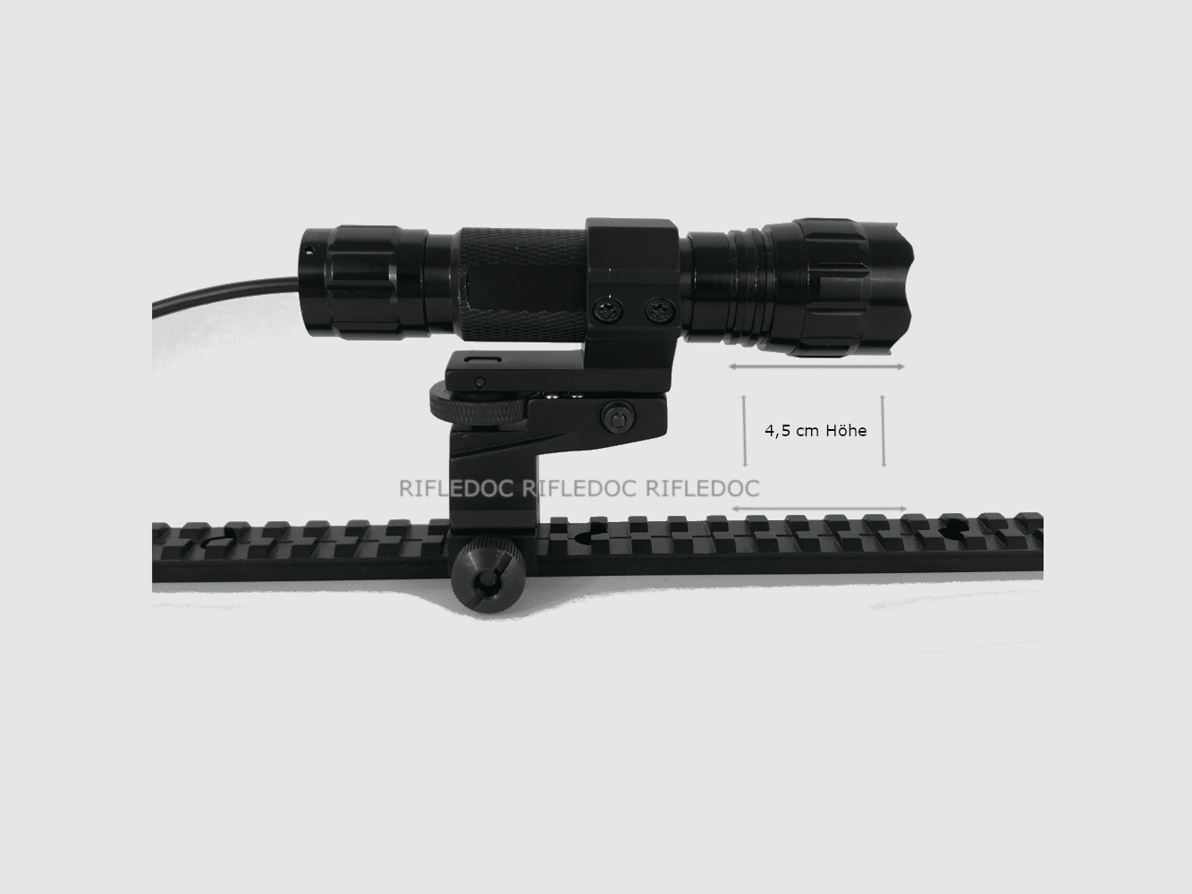 Universalhalterung Lampe bis 25mm (Weaver Picatinny Schiene)