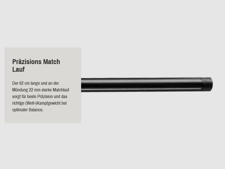J.P. Sauer & Sohn SAUER 100 FIELDSHOOT Matchlauf LL 62 cm 6,5 Creedmoor + Gewinde