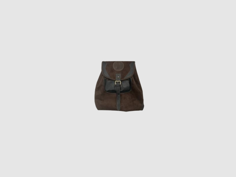 Rucksack aus Wildleder und Leder mit Tasche, Bild 1 von 4