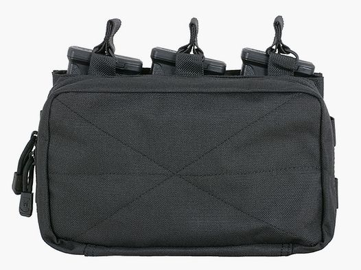MOLLE Triple Rifle Mag/GP Pouch - Black [8FIELDS]
