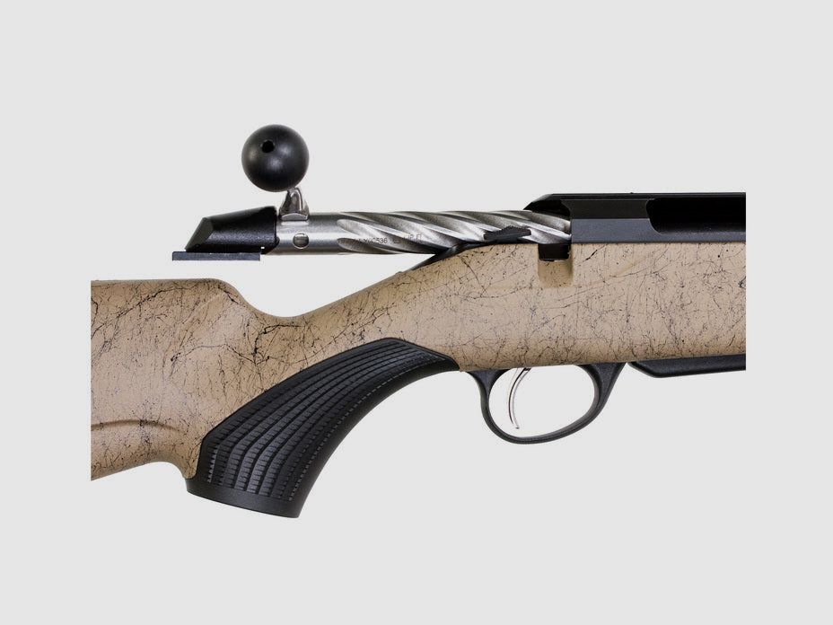 TIKKA T3x LITE ROUGHTECH DESERT .300 WSM, schwarz, Lauflänge 24,3" kanneliert mit Mündungsbremse, Verschluss kanneliert, Drall 10", Direktabzug, 3 Schuss, Synthetikschaft sandfarben mit schwarzem Dekor, ohne Visierung, MG 5/8"-24, Bild 2 von 2