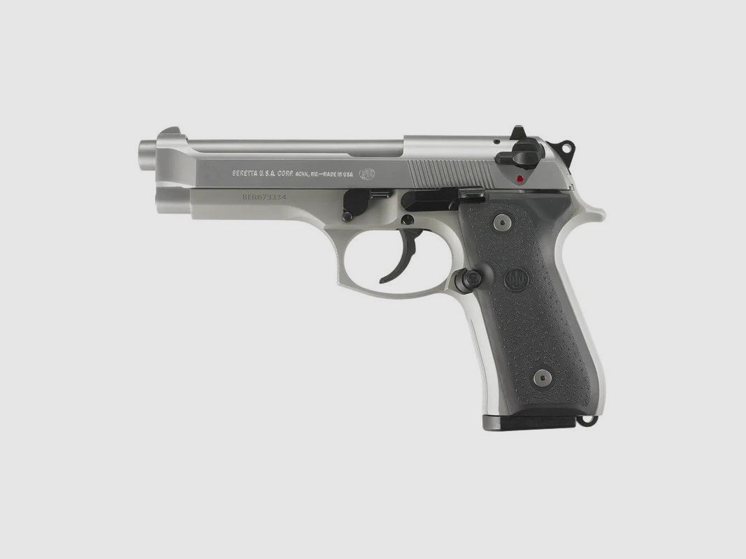 Beretta 92 FS INOX-pistool 9mm, afbeelding 1 van 5