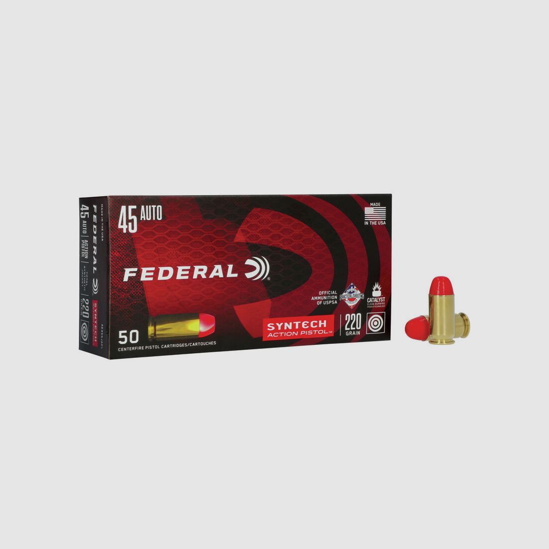Federal Syntech Action Pistol .45 ACP 230GR SJFN 50 cartouches