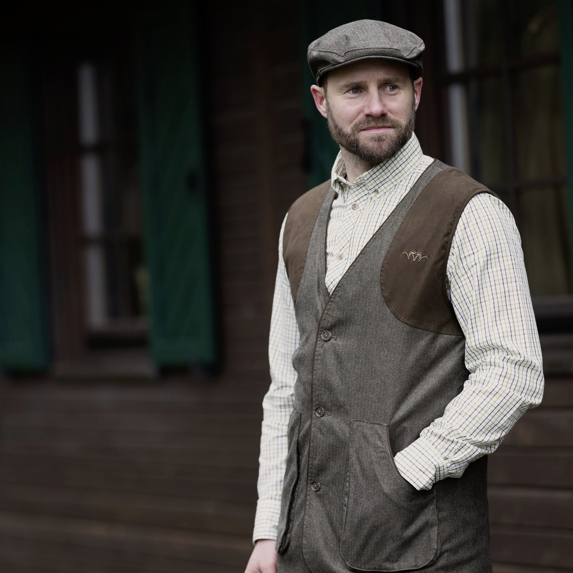 Blaser Vintage Wing Green Vest, image 6 of 7