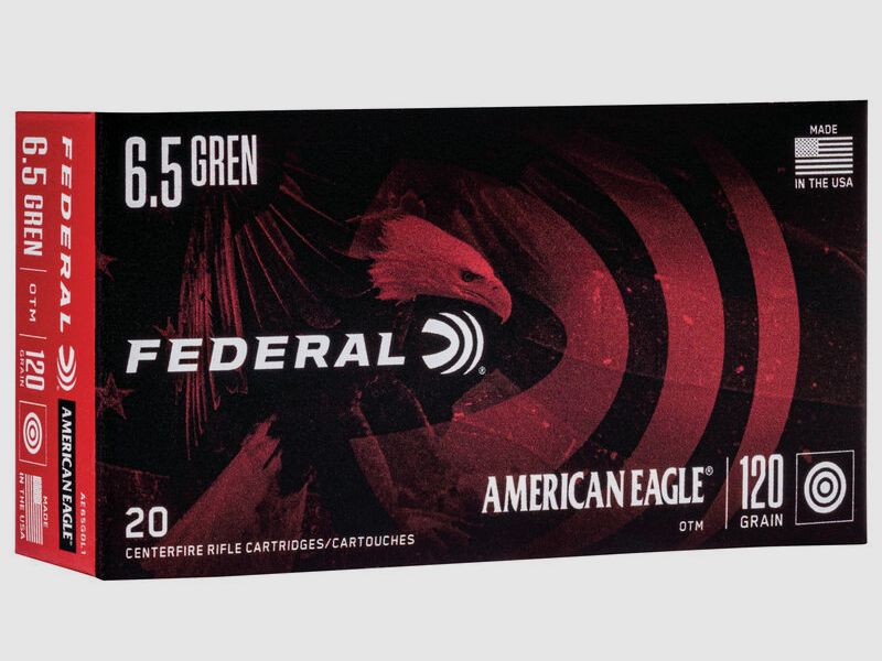 Federal American Eagle 6,5 Grendel 120GR OTM 20 cartouches