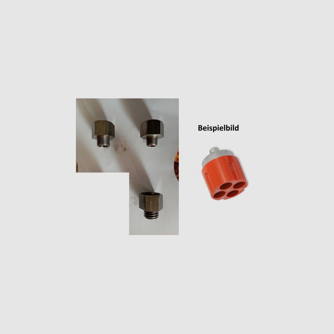 Gewinde-Adapter Satz für NORIS Multi-Shooter Pyro-Launcher Mehrfach-Abschussbecher