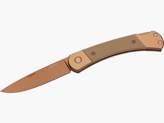 Coltello pieghevole Herbertz rivestimento in titanio oro rosa D2 medio