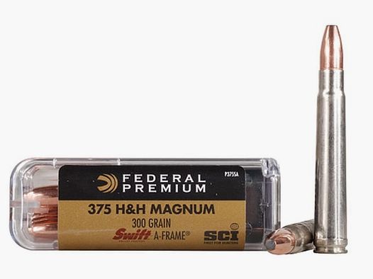 Federal Premium Safari Swift A-Frame .375 H&H Mag. 300GR JSP 20 cartuchos