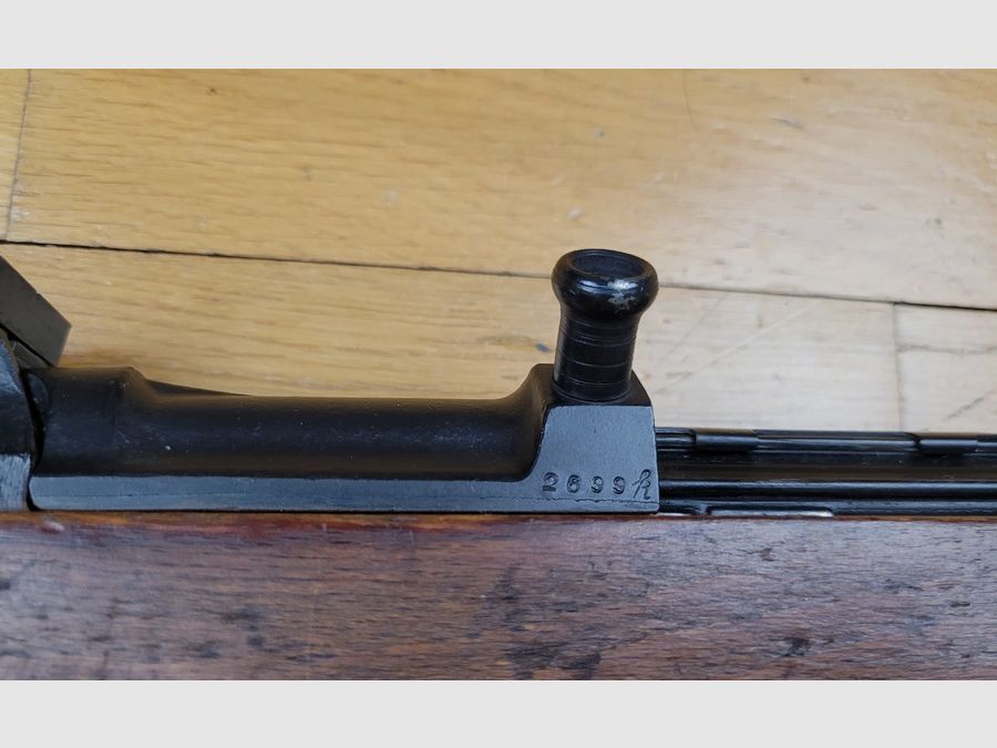 Schönes und seltenes deutsches Selbstladegewehr Walther G43 / K43 – 10 Schuss in 8x57IS – Produktion DUV von 1944 – Nicht monomatrikuliert – Getestet – Schöne Stempel und schönes Holz – Gewehrriemen – „mythische“ Waffe TBE +, Bild 28 von 34