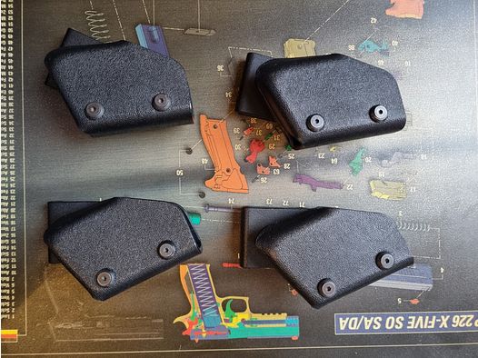  4 x Höppner und Schumann universal Magazinhalter (Speedmag 5CW?) für doppelreihige Magazine