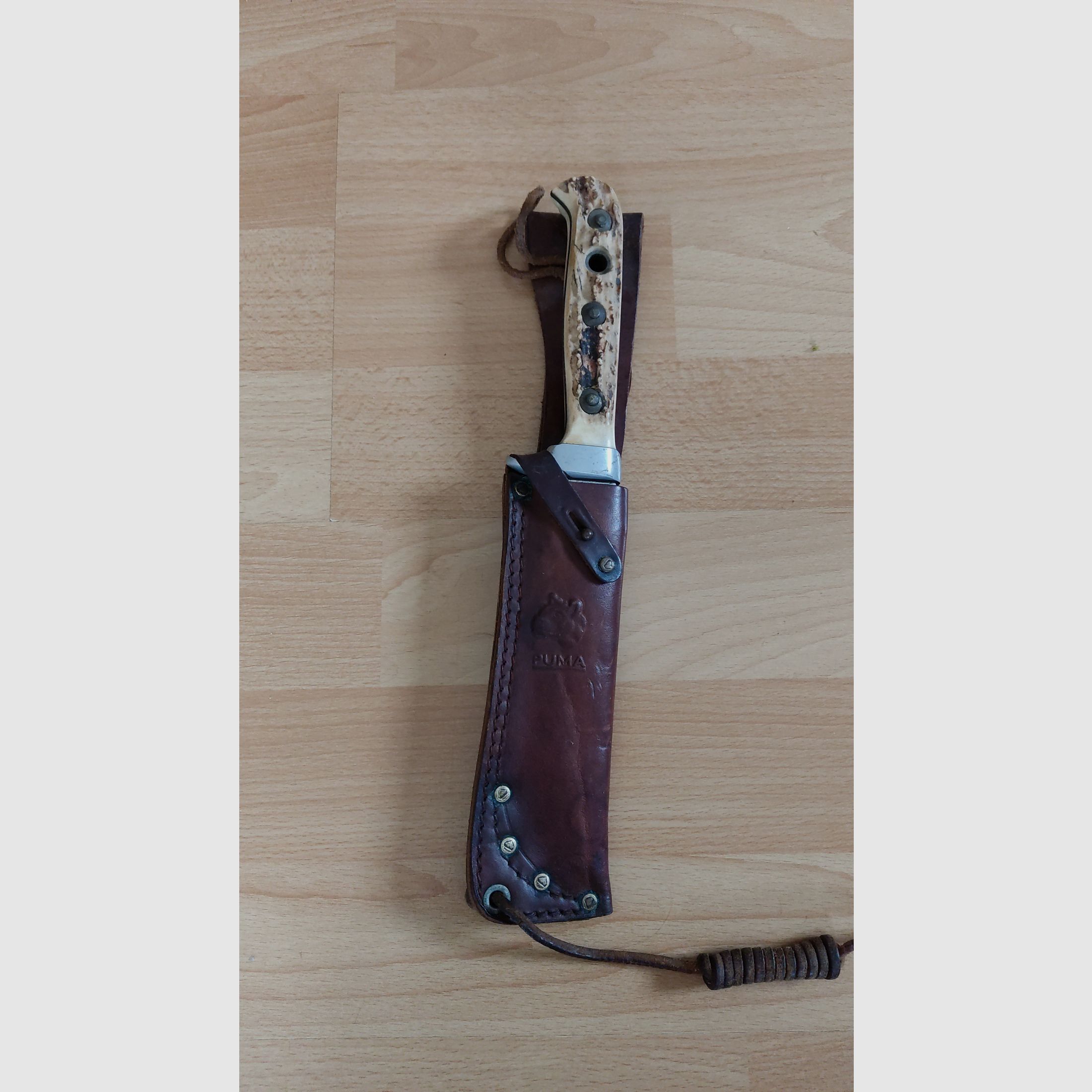Puma Messer mit Lederscheide 
