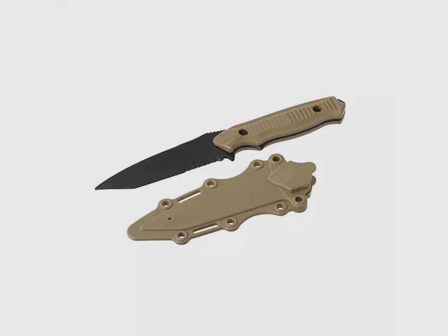 Cuchillo de entrenamiento de 120 mm con funda, DE