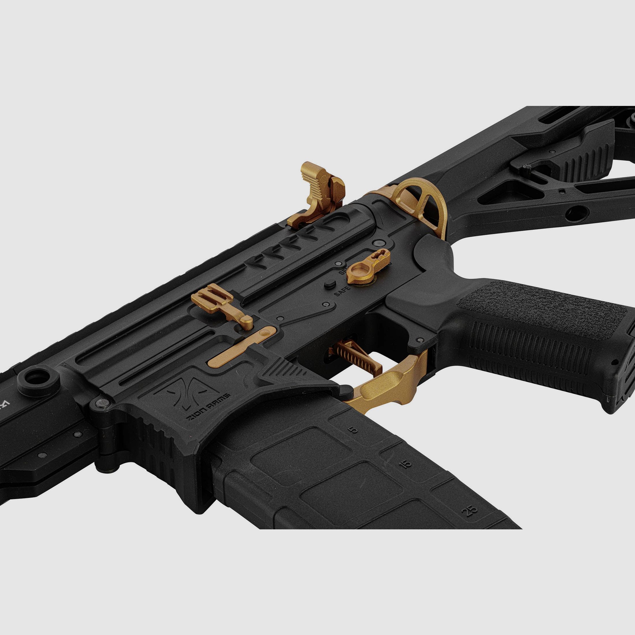 Réplique Zion Arms R15 MOD1 Noir/Or Garde Main Long, image 5 sur 10