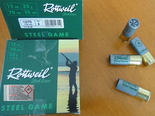 Rottweil	 Rottweil Steel Game Weicheisenschrot 12/70-3,25mm
