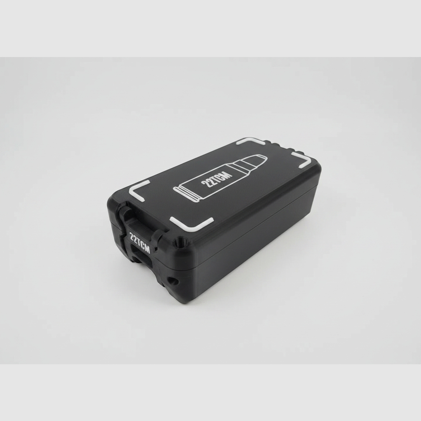 Filamelt Munitionsbox / 22 TCM / 'Klapp- / Rastdeckel' / Patronenbox, Ammo Box
