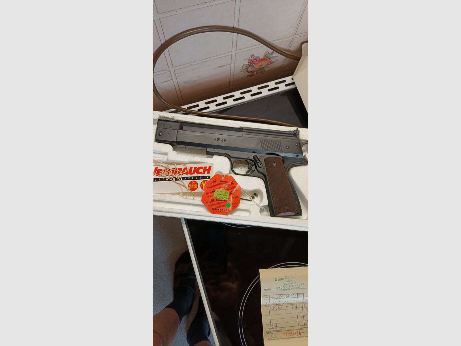 Pistola de aire Weihrauch HW 45 Pavonado