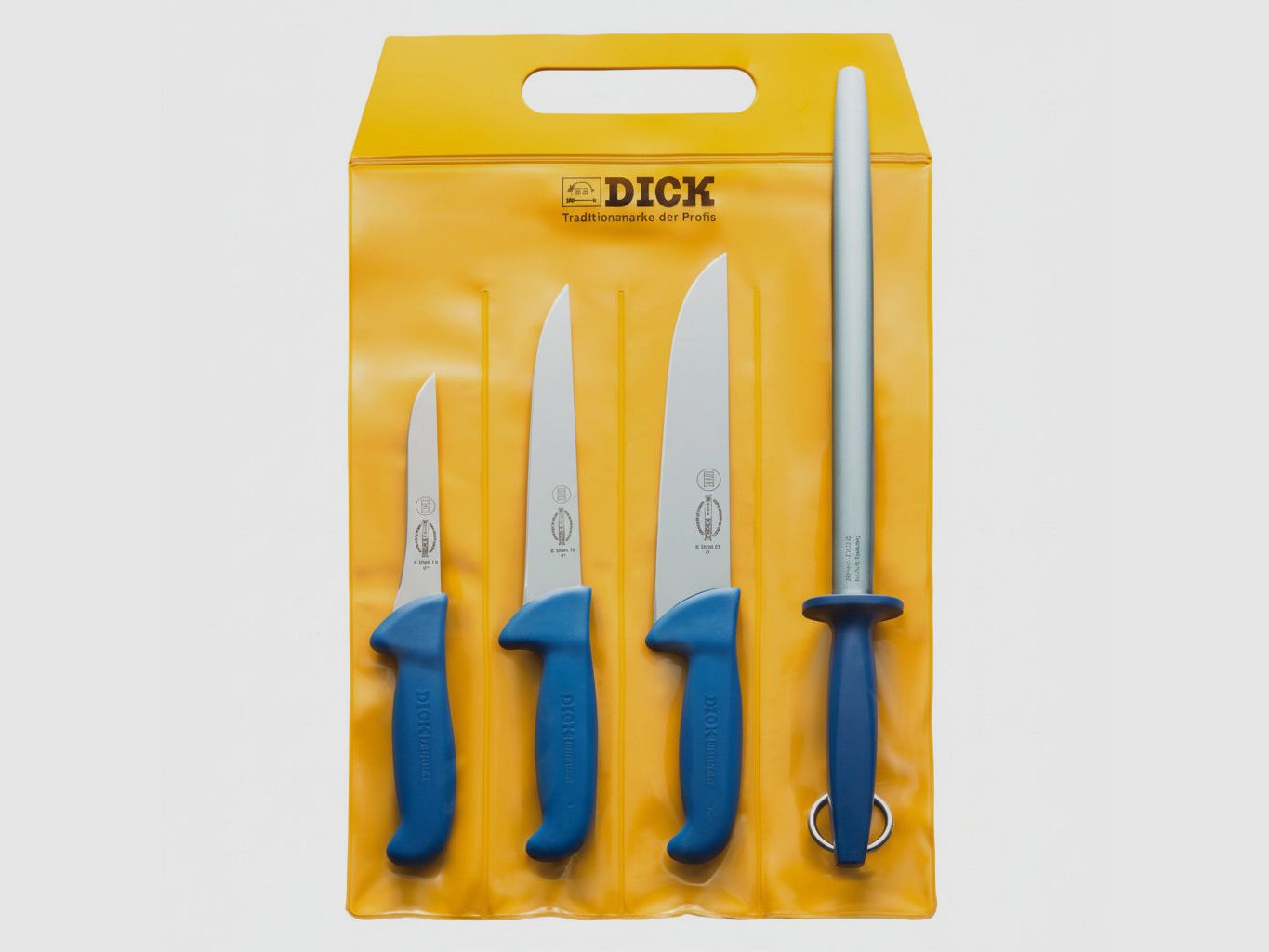 Juego de cuchillos Dick Ergogrip – Set de carnicería y cámara de caza de 4 piezas