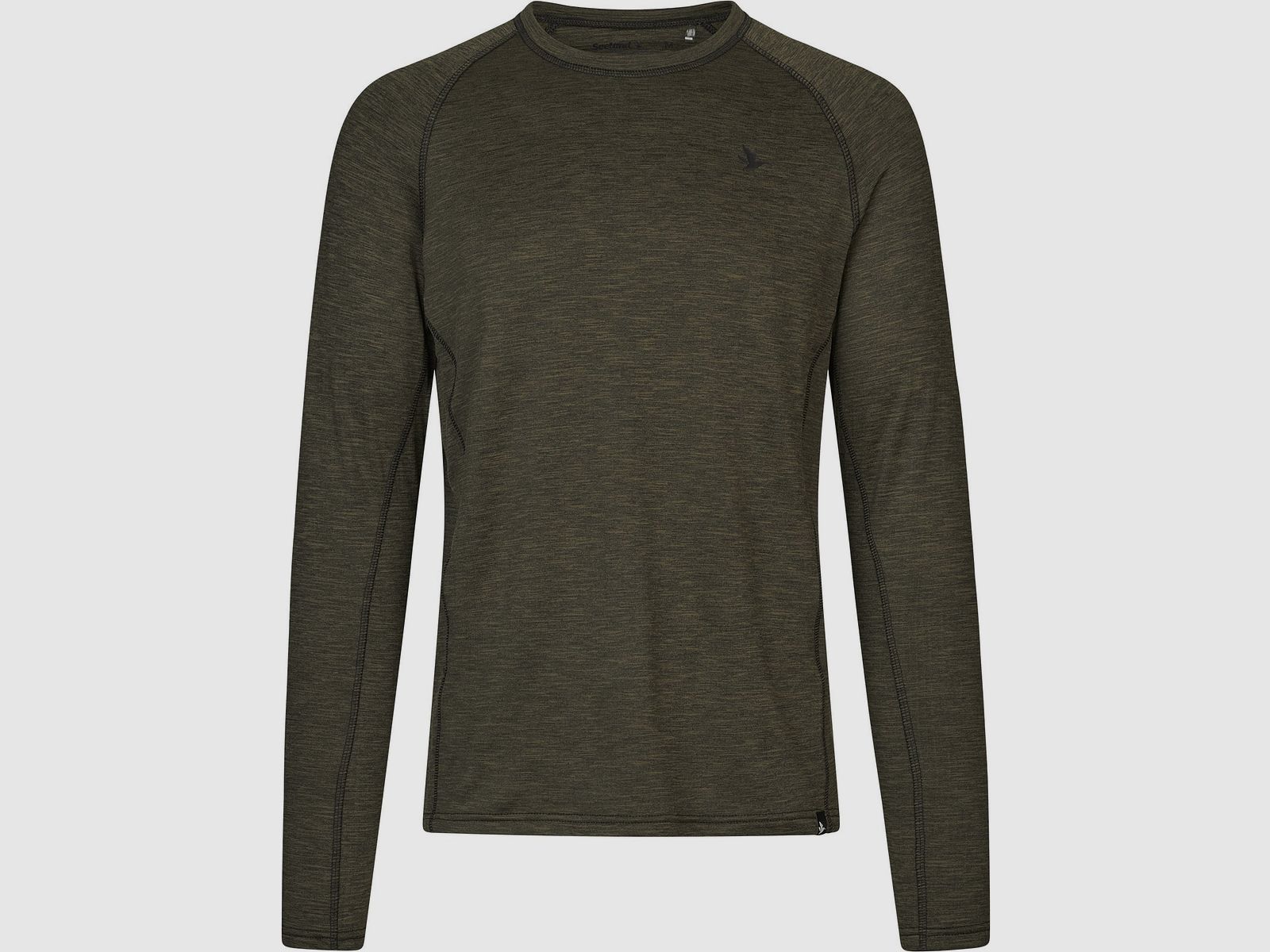 Seeland Langarmshirt Peak Pine green melange