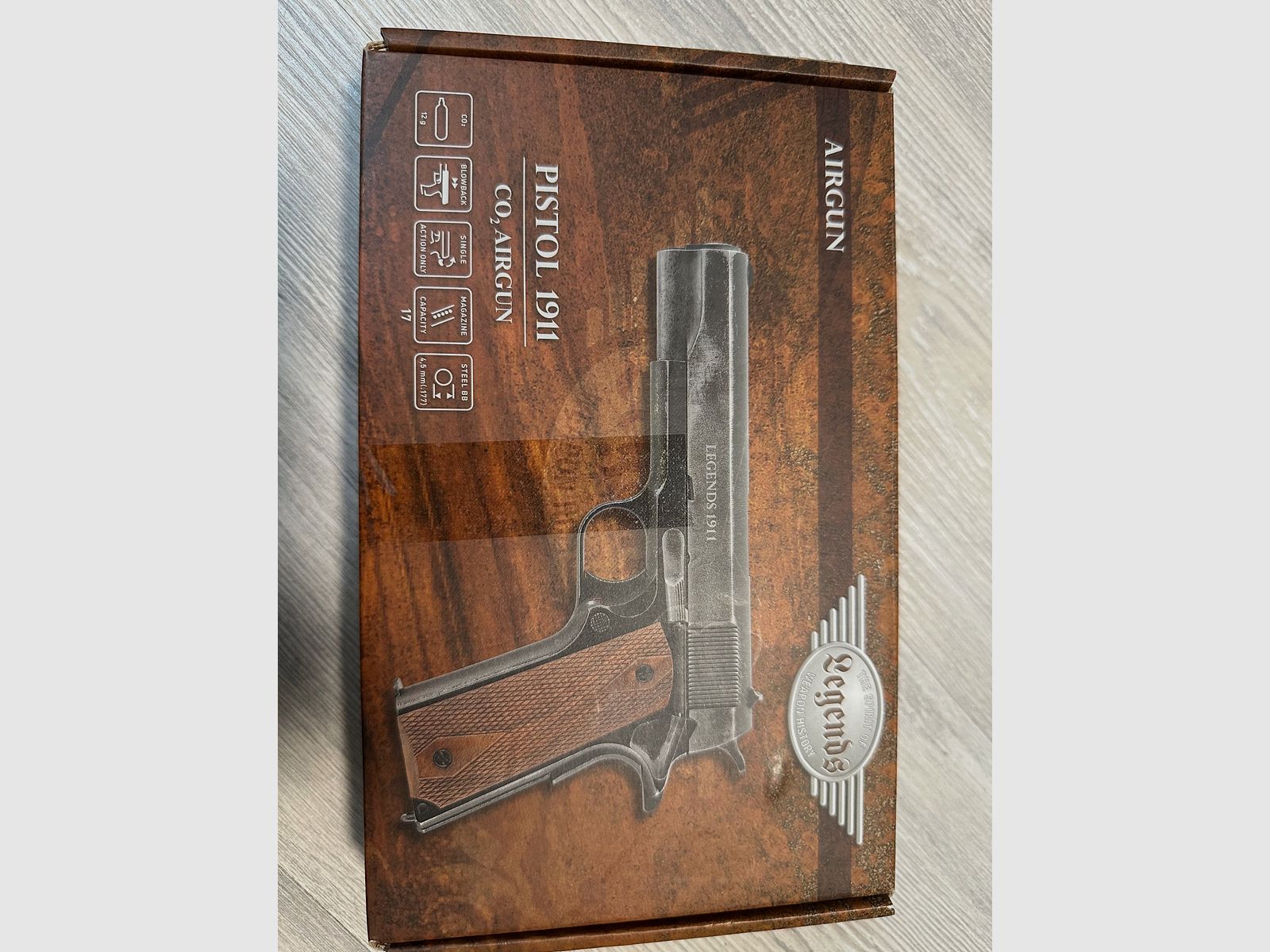 Legends 1911 Co2 Pistol Volledig metaal