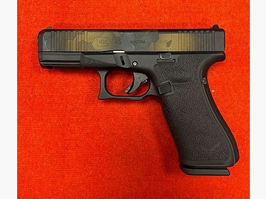 Glock Pistole 45 Mos Legacy Custom Edition Burnt Bronze Hexa Camo Kal.9X19