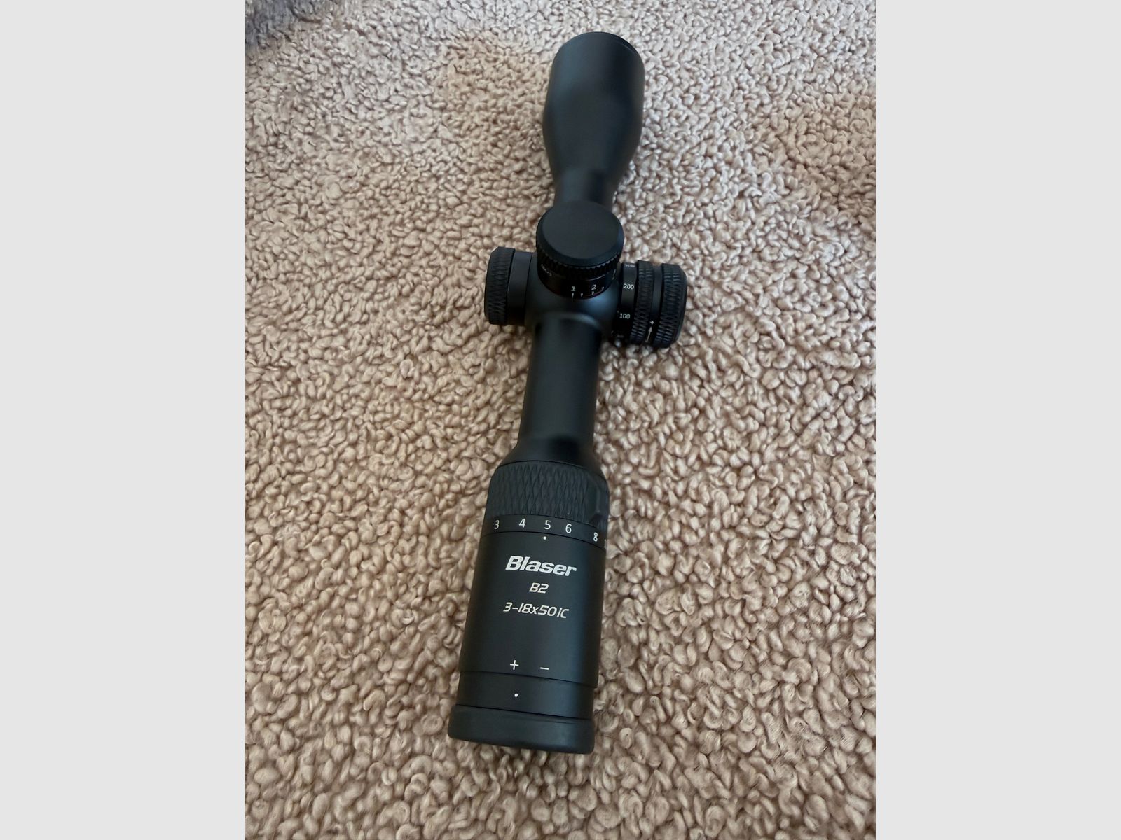 Blaser B2 3-18x50 IC S QDC - with ballistic turret and rail