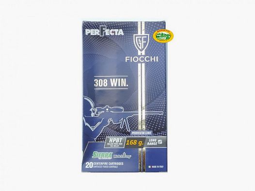 FIOCCHI Munition Kal. .308 Win 168 gr. PERFECTA
