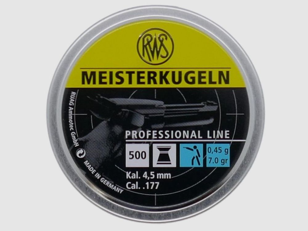 RWS Meisterkugeln Lupi 0,45 4,48mm Diabolo Munition