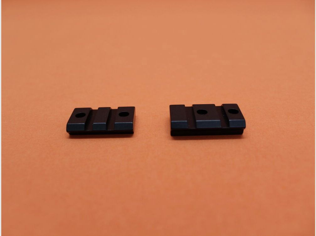 Recknagel HOWA 1500: Recknagel (57080-3059/57090-3059) Weaverprofil-Montagebasis vorne und hinten Alu schwarz BH=5mm.
