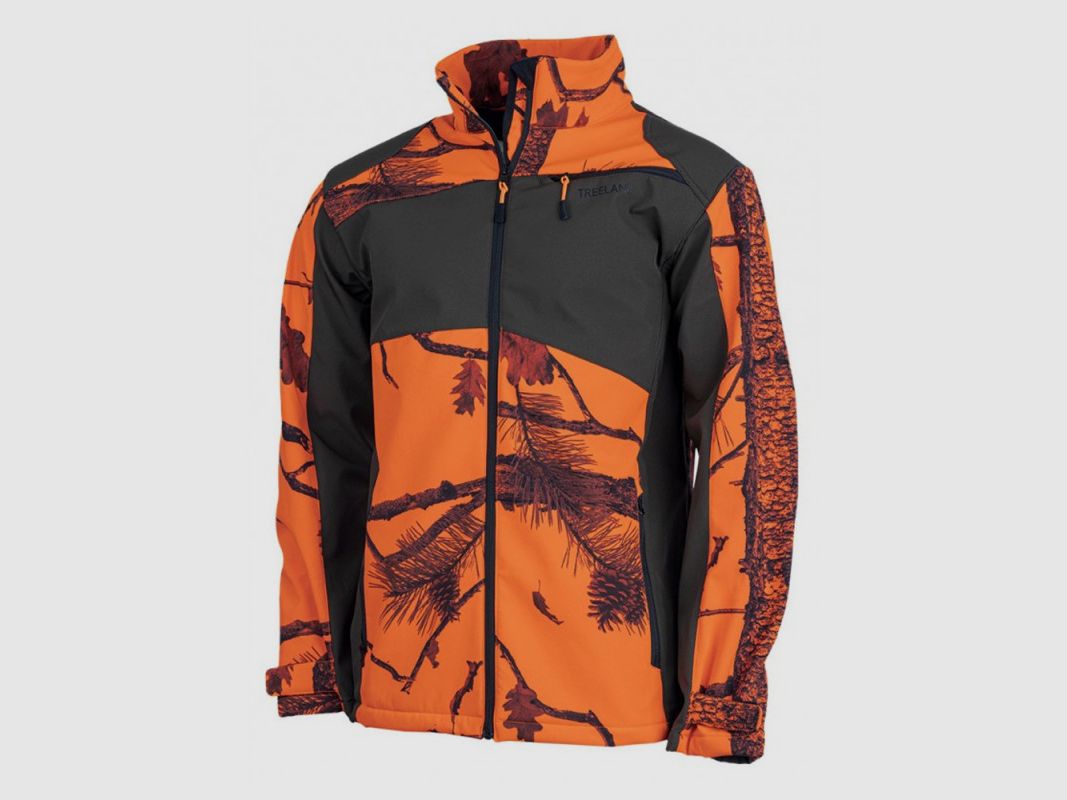 JAGDJAKE TREELAND SOFTSHELL ORANGE CAMOUFLAGE