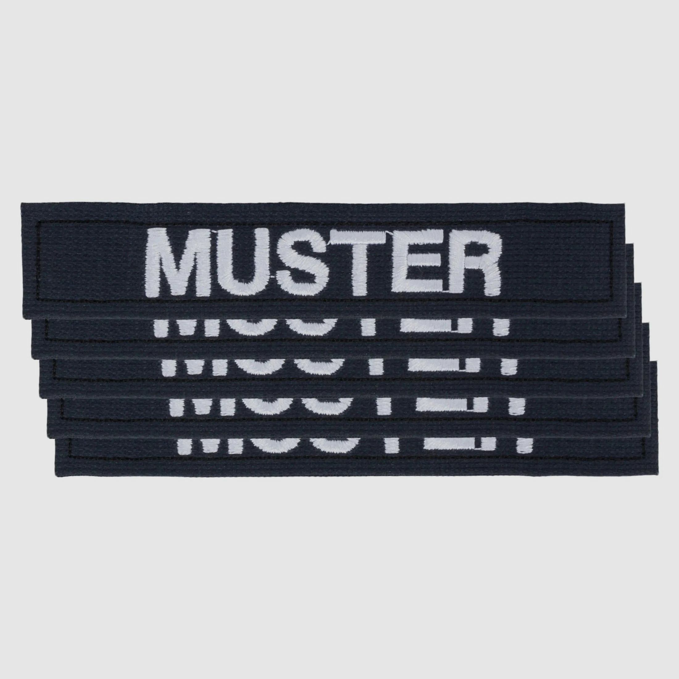 ASMC Namensbänder 5er Set blau weiß