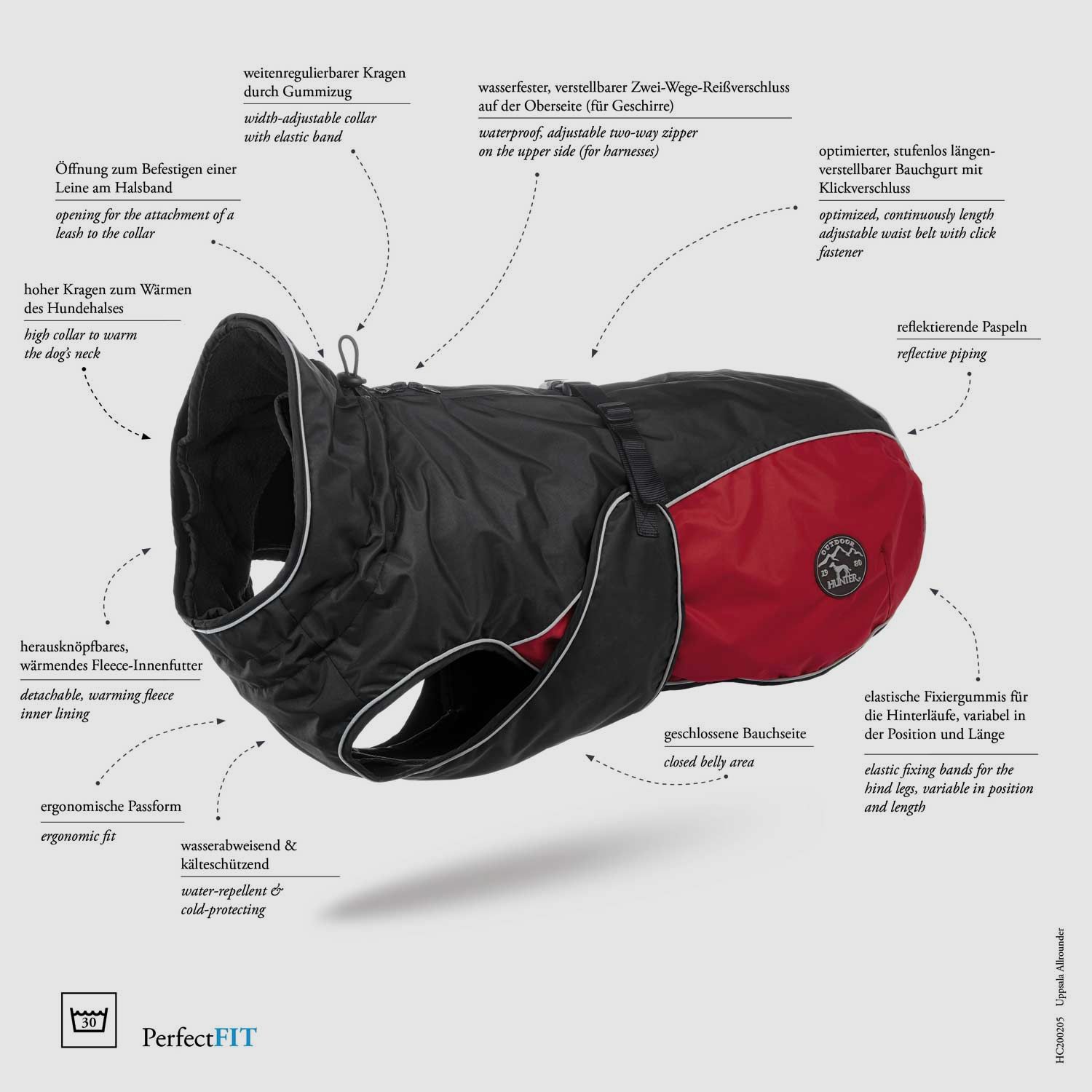 Hunter Mantello per Cani Uppsala Allrounder