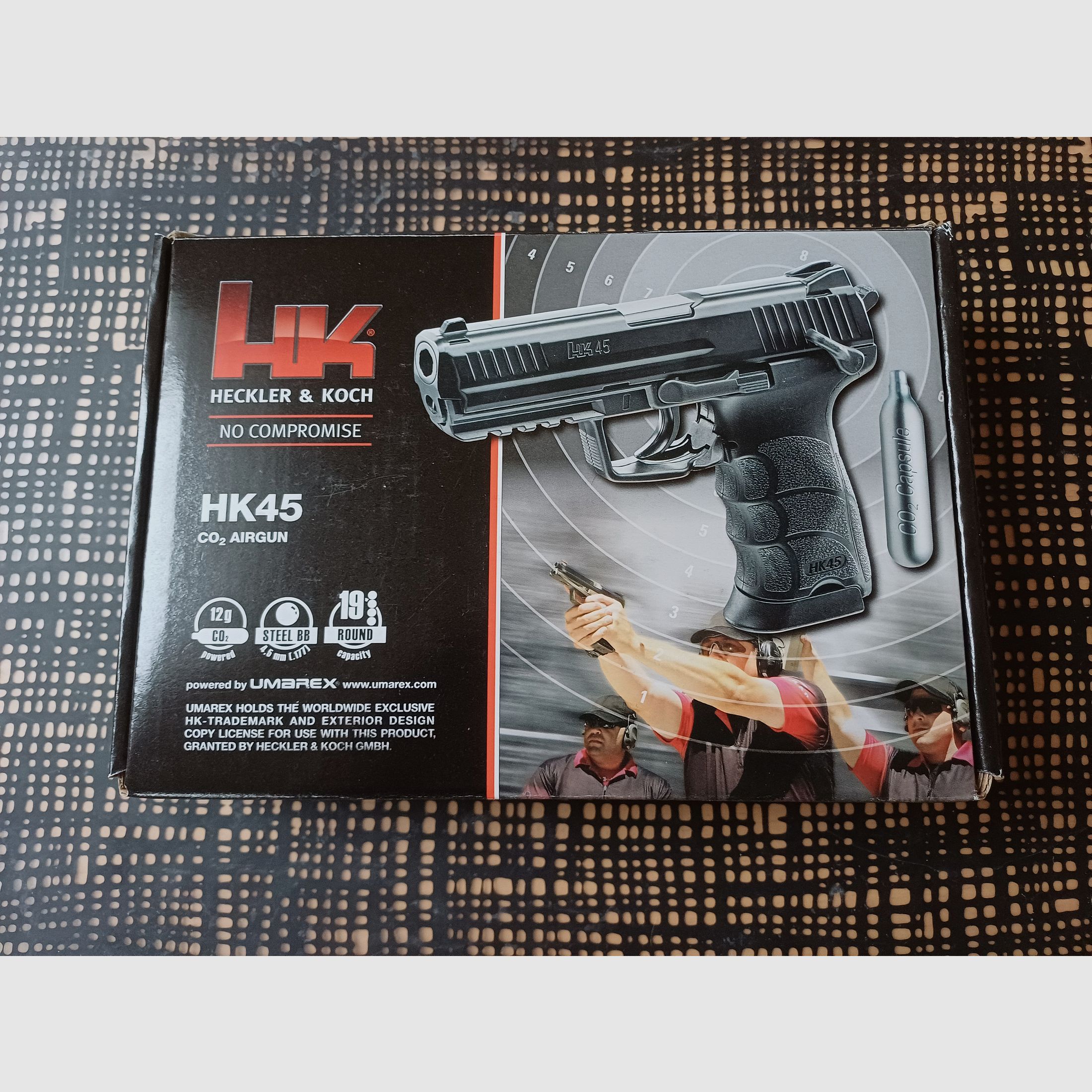 Umarex Heckler & Koch HK45 CO2 air pistol with metal slide 4.5 mm BB WITH INVOICE