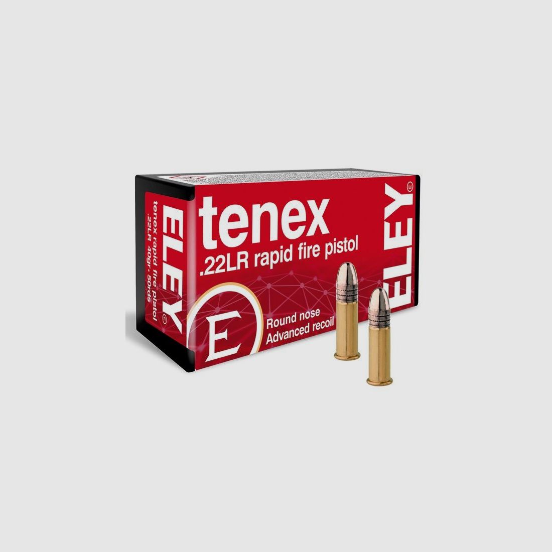 Eley Tenex Patronen cal. 22 LR Schnellfeuerpistole x50