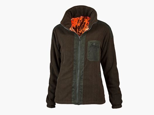 Hubertus Ladies Camouflage Reversible Fleece Jacket