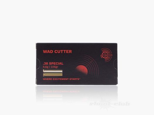 Geco Wad Cutter 148grs 50St .38Special
