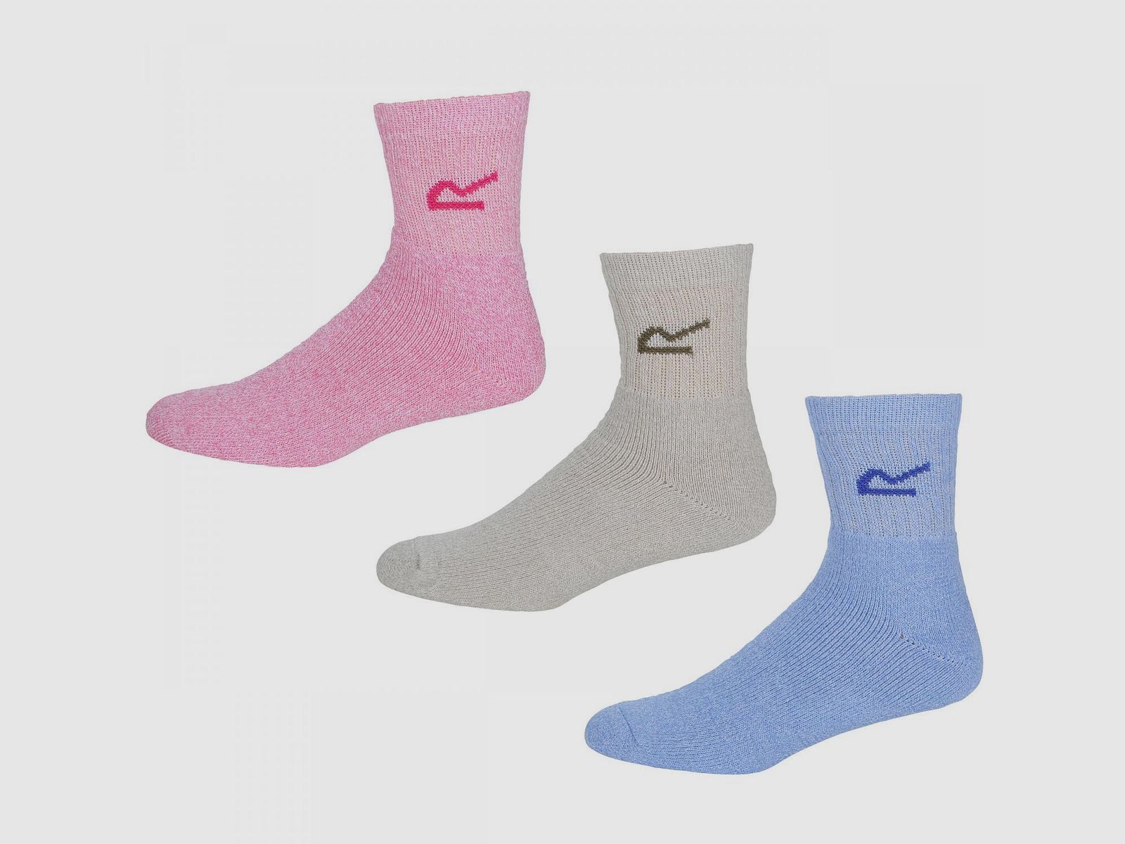 3er-Pack Socken Damen (Bright Blush Marl)