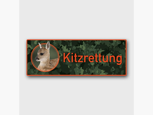 Premium Jagdaufkleber "Kitzrettung"