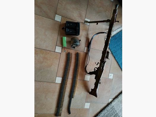Airsoft MG42 custom Normandy Tarnanstrich AEG WW2