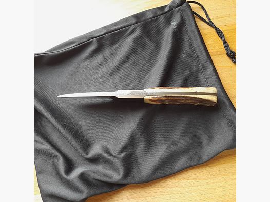 Damast Jagdmesser von Heinz Denig Handgeschmiedet aus der Eisenschmiede in Trippstadt Pfalz