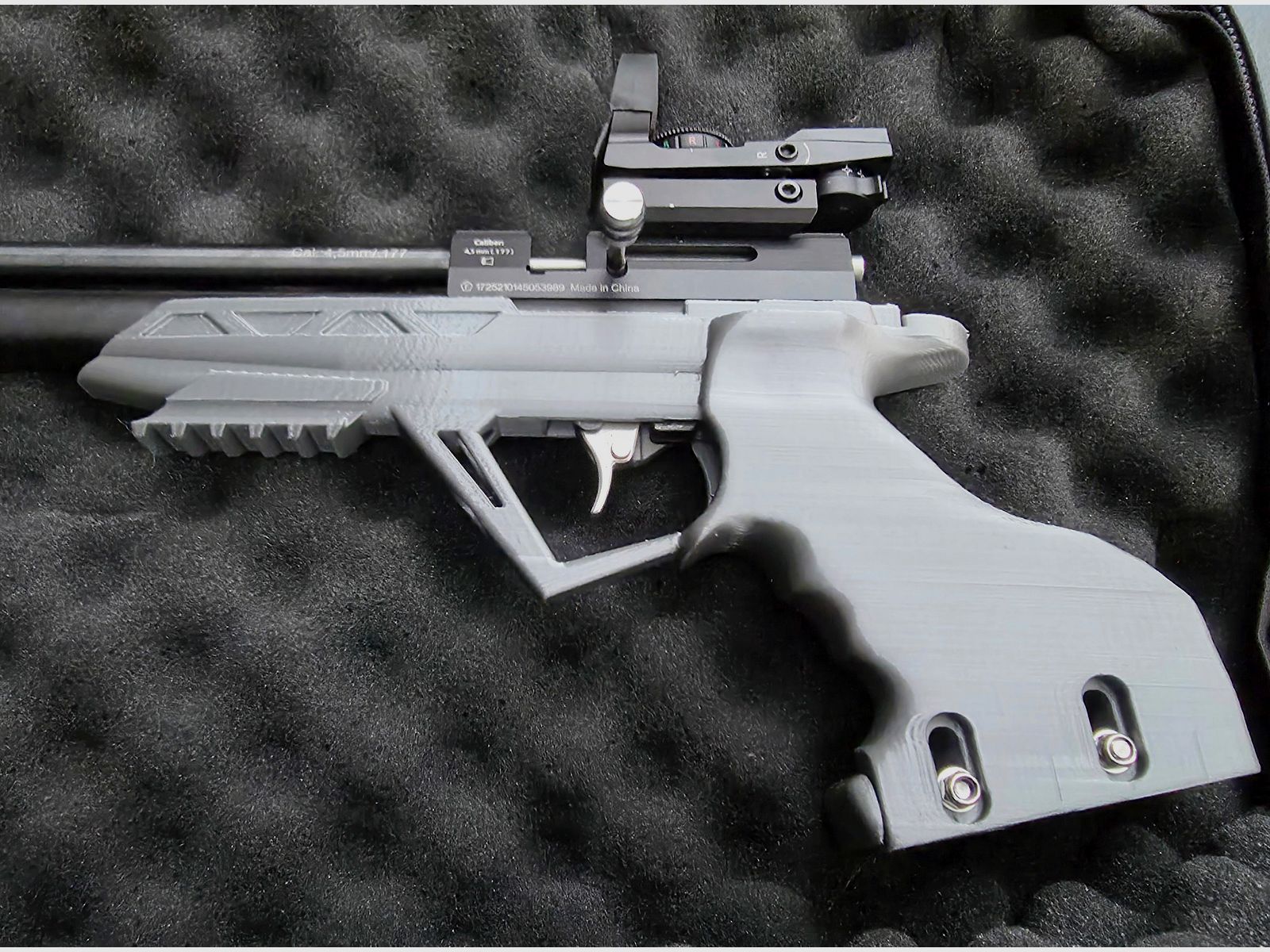 Matchgrip voor Diana Chaser Bandit Airbug PETG zwart of zilver