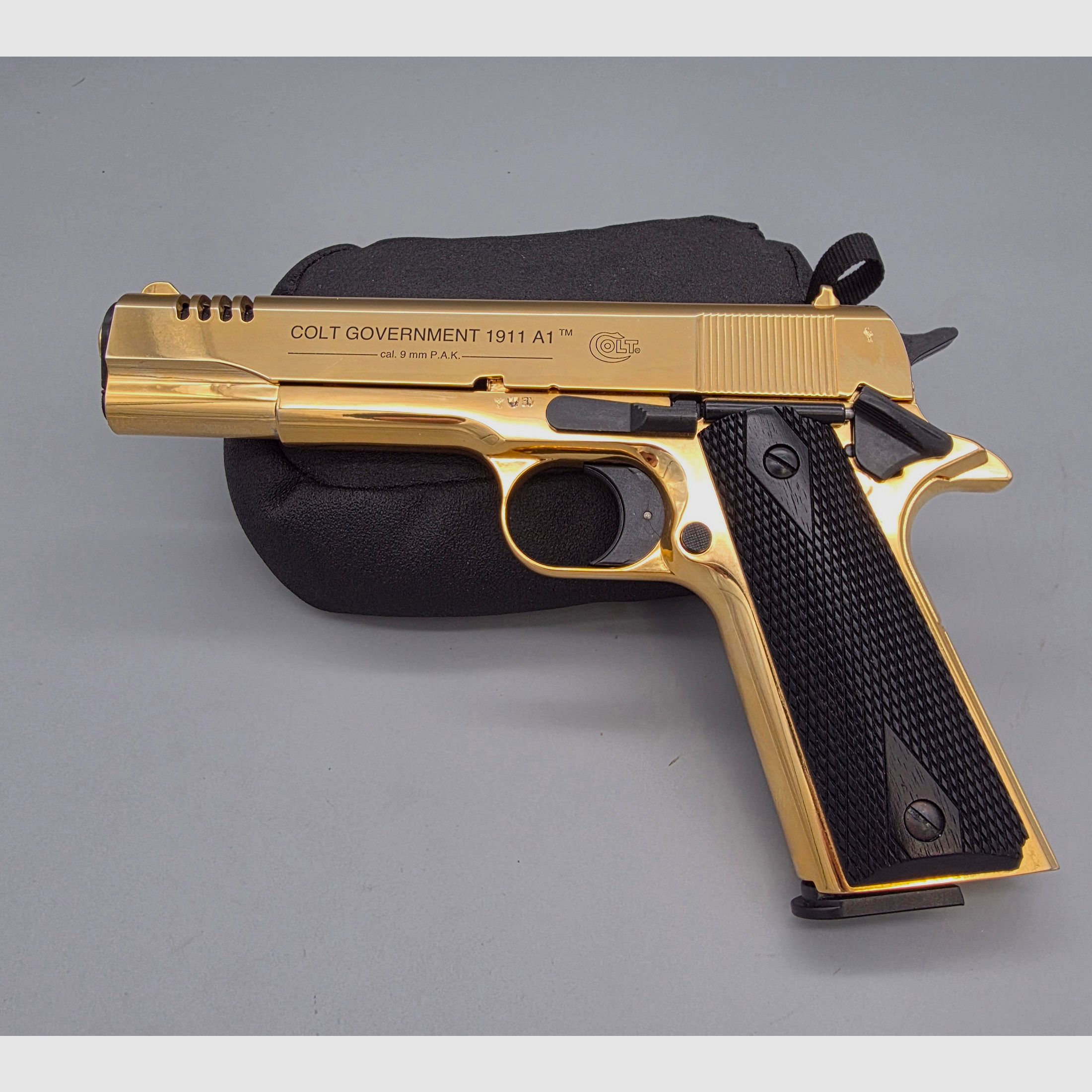 Colt 1911 A1 GRE Gold Rush Edition Umarex 9mm PAK nicht mehr im Handel erhältlich fast wie Neu ! SRS Schreckschuss