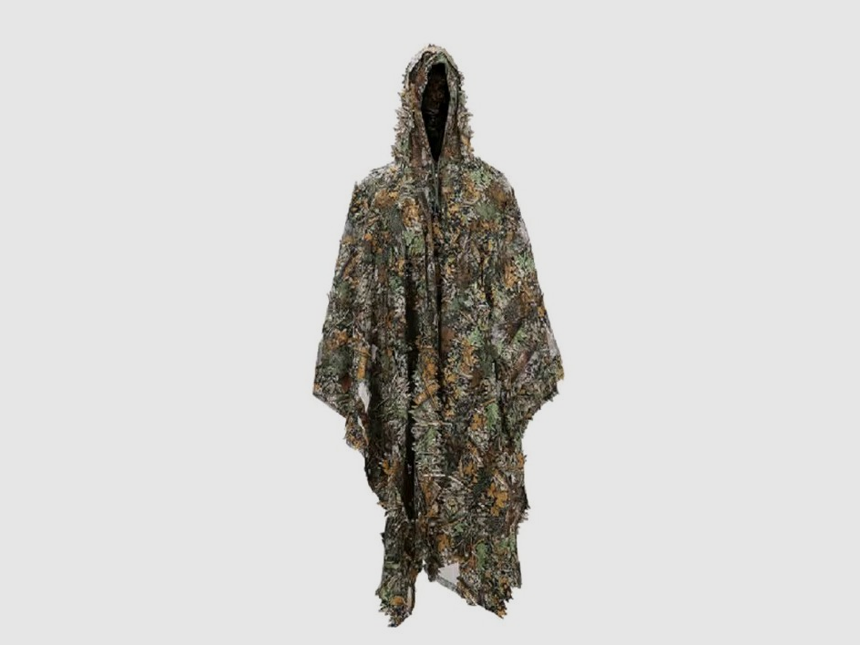 poncho de camouflage motif feuilles camouflage cape camouflage veste camouflage airsoft softair sniper paintball vêtements, image 1 sur 4