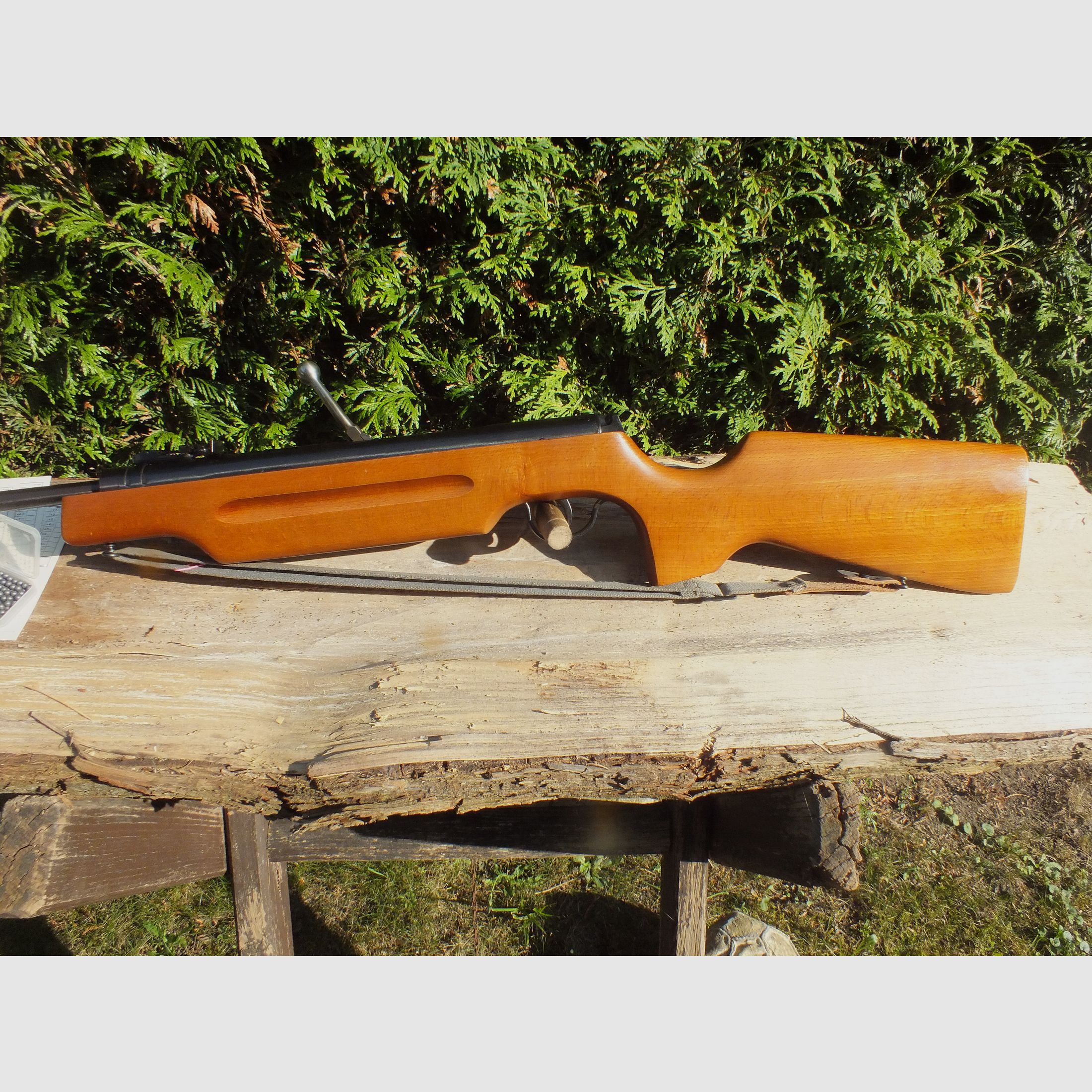 Top Suhler verzamelaar luchtdrukgeweer Haenel 310-4.1 met sports stock, DDR