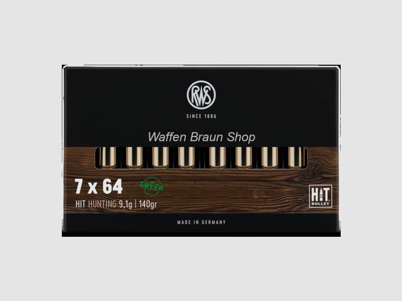 RWS 7x64 HIT -bleifrei- 9,1g/140gr