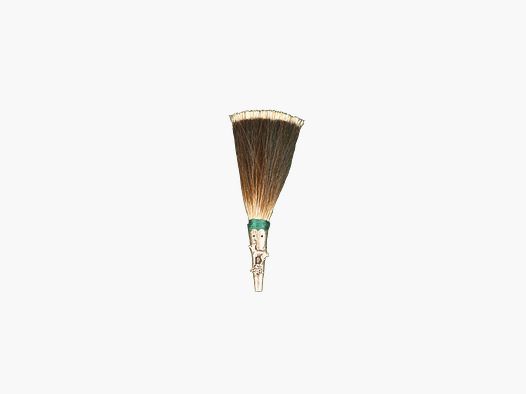 Gamsbart Anstecknadel mit Quaste - Wildleder h 11
