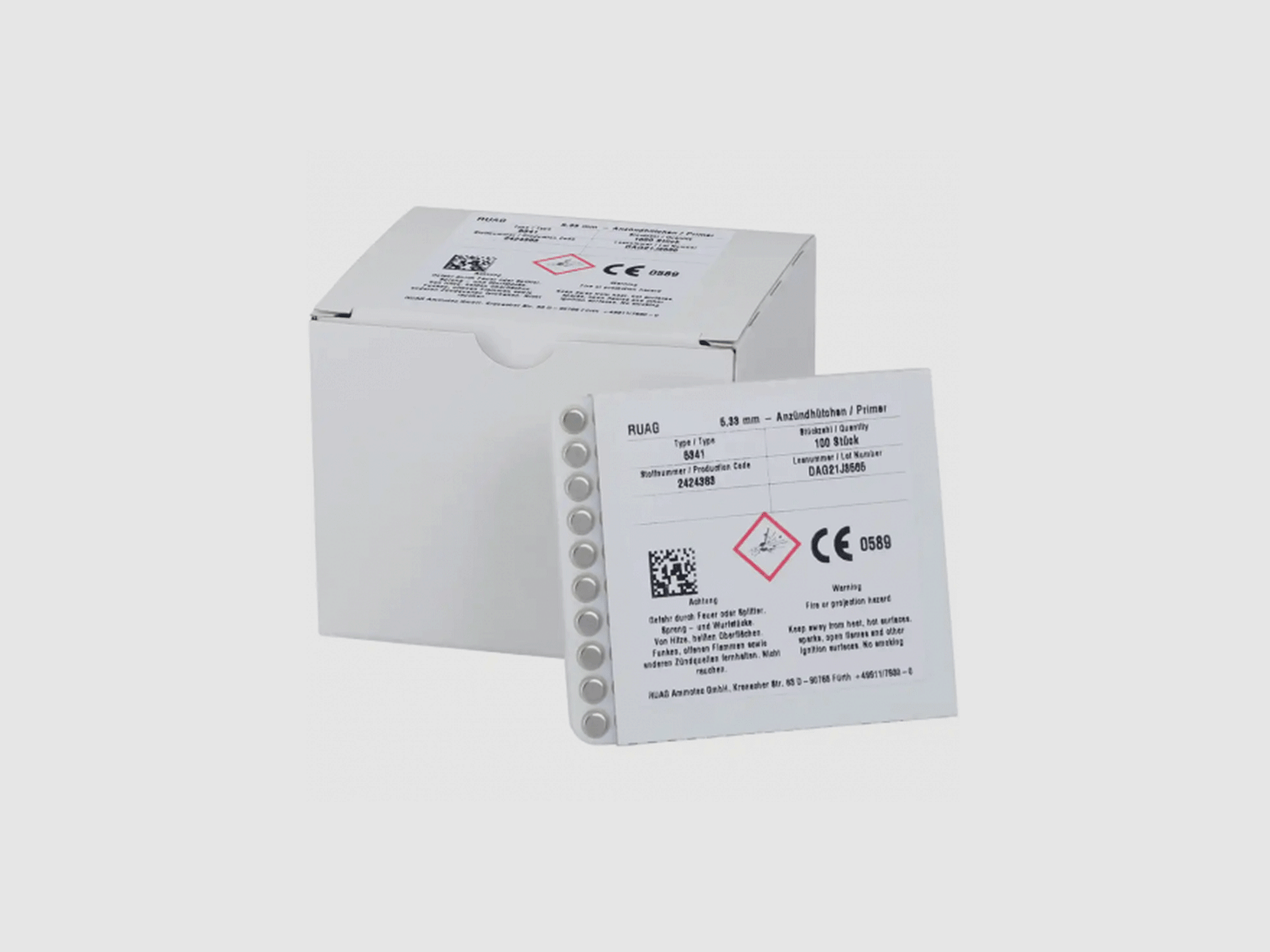 RWS – INNESCHI LARGE RIFLE ANVIL PRIMERS -5341
