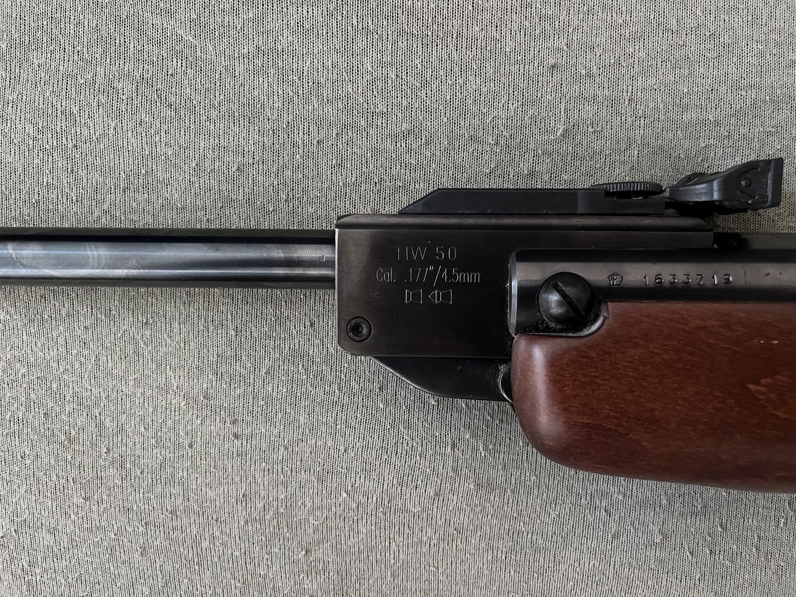 Incense HW 50 air rifle cal. 4.5 mm – Top condition – Made in Germany