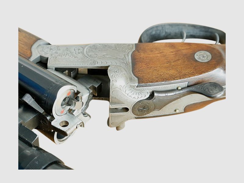 Drilling, Krieghoff Trumpf, Kal. 7x65R, 16/70 mit Einstecklauf .22 Hornet