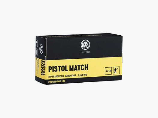 RWS .22 PISTOL MATCH 2,6g / 40gr