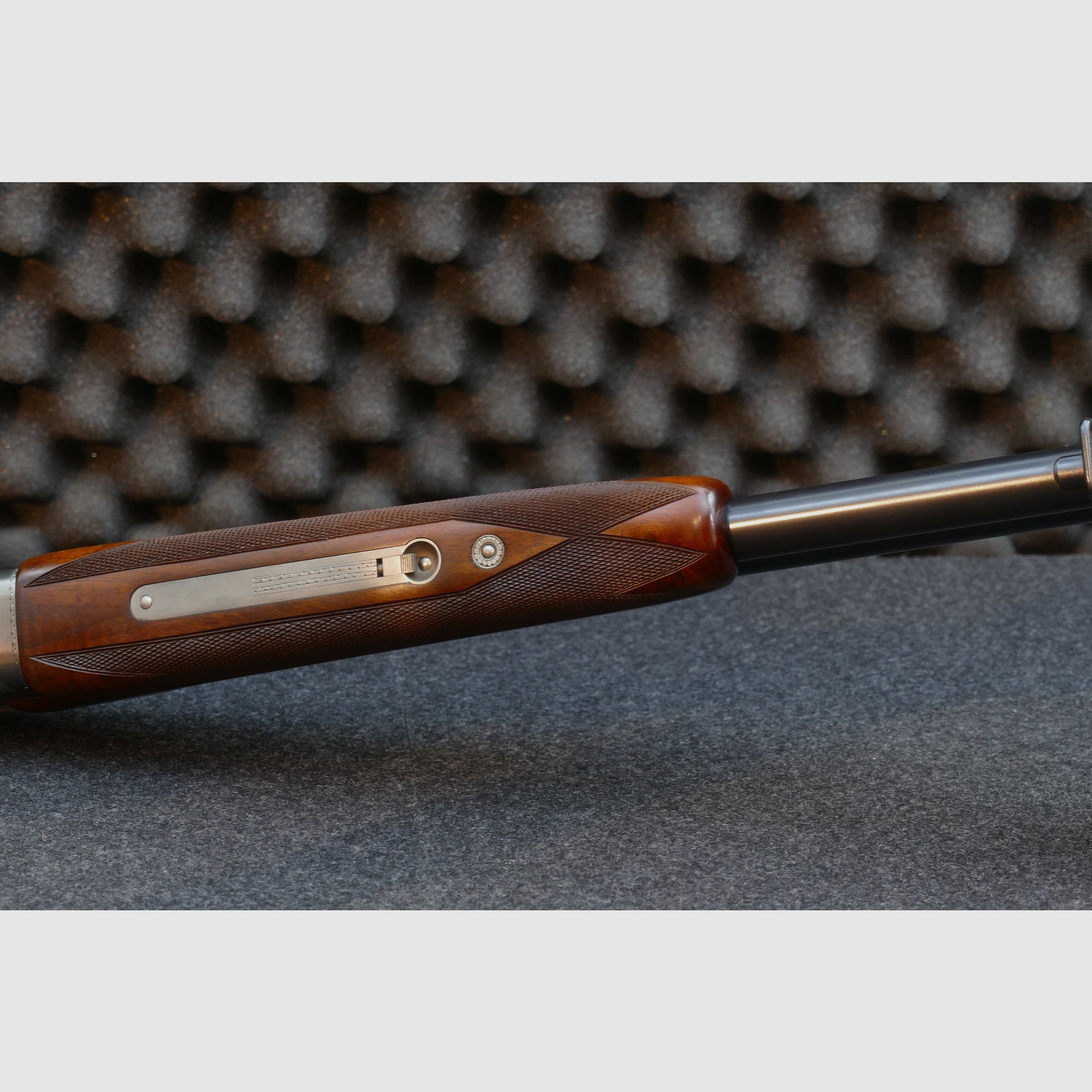 Winchester Super Grade – 12/70, Bockdoppelflinte, Schrankwaffe, Top Zustand